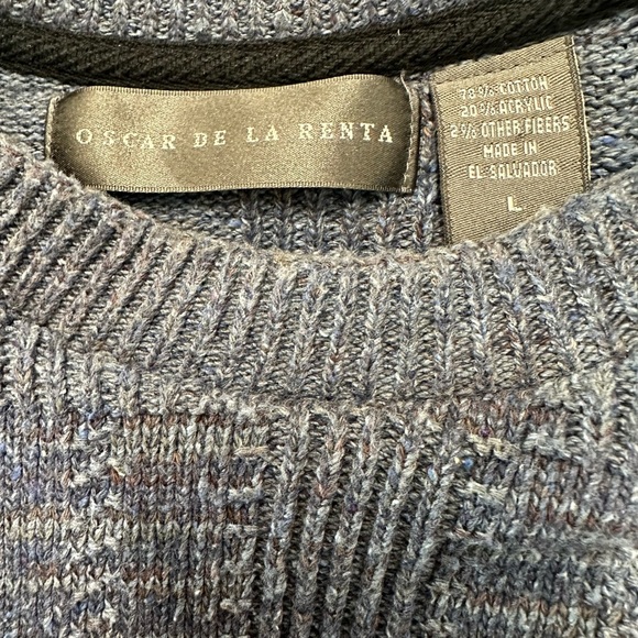 COPY - Vintage Oscar de la Renta grandpa sweater. Size L - Picture 3 of 4